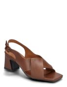 Sandals Sandal Med Hæl Brown Billi Bi