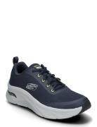 Mens Relaxed Fit Arch Fit D'lux - Sumner Low-top Sneakers Navy Skecher...