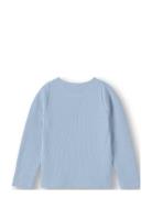 Kenna Ls Blouse Tops T-shirts Long-sleeved T-Skjorte Blue Fliink