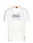 Te_Logospace Tops T-Kortærmet Skjorte White BOSS