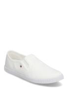 Canvas Slip-On Sneaker Low-top Sneakers White Tommy Hilfiger