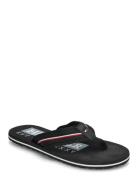 Corporate Hilfiger Beach Sandal Klipklapper Sandaler Black Tommy Hilfi...