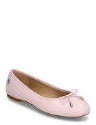 Jayna Nappa Leather Flat Ballerinasko Ballerinaer Pink Lauren Ralph La...