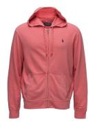 Spa Terry Full-Zip Hoodie Tops Sweatshirts & Hoodies Hoodies Pink Polo...