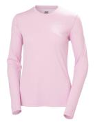 W Hh Lifa Active Solen Ls Sport T-shirts & Tops Long-sleeved Pink Hell...