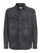 Relaxed Denim Shirt Tops Shirts Denim Shirts Black Calvin Klein Jeans