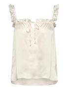 Top Pyjama Camisole Satin Pyjamas Nattøj White Lindex