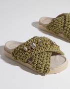 Inuikii - Grøn - Slipper Woven Stones