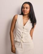 Selected Femme - Hvid - Slflexia Sl White Denim Vest