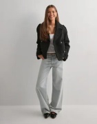 Nelly - Sort - Short Warm Trench Jacket