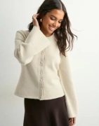 Neo Noir - Hvid - Mixie Knit Cardigan