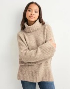 Vero Moda - Beige - Vmingrid Ls Roll Neck Pullover Boo
