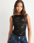 Only - Sort - Onlsafina Glitter Lace Body Acc