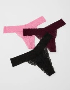 Nelly - Pink - What I Like Thong 3-pack