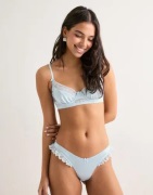 Nelly - Blå - Silky Romance Satin Thong