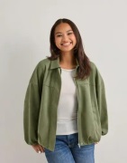 Nelly - Grøn - Puffy Pleat Brushed Jacket