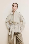 Nelly - Beige - Short Trench Jacket