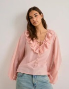 Nelly - Pink - Frill Blouse