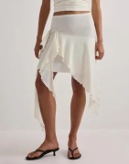 Vero Moda - Hvid - Vmhazel Hw Asm Lace Skirt Jrs Exp