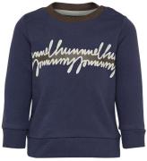 Hummel Sweatshirt - HMLJeppe - Navy m. Print