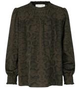 Rosemunde Bluse - Smoaked Oak Snake Print