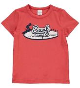 Freds World T-Shirt - Surf Camp - Cranberry