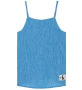 Calvin Klein Tanktop - Crinkle Strap - Blue Crush