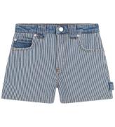 Little Marc Jacobs Denimshorts - BlÃ¥/Hvidstribet m. Pink