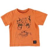 Mini A Ture T-Shirts - Legolas - Orangemeleret m. Leopard