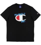 Champion Fashion T-shirt - Sort m. Logo