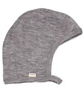 MarMar Babyhjelm - Uld - Hoody - Grey Melange