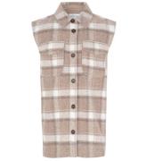 Designers Remix Vest - Uld/Polyester - G Jayden - Beige Check