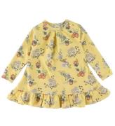 Smallstuff Kjole - Flower Garden - Soft Yellow