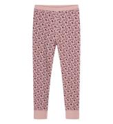 Hust and Claire Leggings - Laso - Uld/Bambus - Dusty Rose m. Blo