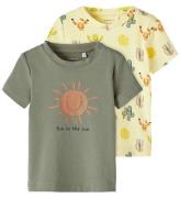 Name It T-shirt - NbnJobbi - 2-pak - Double Cream