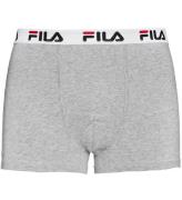 Fila Boxershorts - GrÃ¥meleret m. Logo