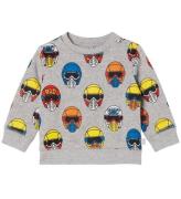 Stella McCartney Kids Sweatshirt - GrÃ¥meleret m. Hjelme