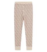 Hust and Claire Leggings - Laso - Uld/Bambus - Wheat Melange m.