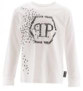 Philipp Plein Bluse - Optical White m. Print