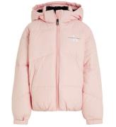 Calvin Klein Dynejakke - CK Short Puffer - Rose Clay