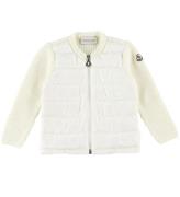 Moncler Cardigan - Uld/Dun - Off White