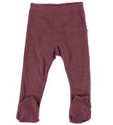 Joha Leggings - Rib - Uld/Silke - Bordeaux