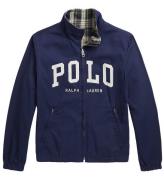 Polo Ralph Lauren Jakke - Vendbar - BlÃ¥ternet/Navy m. Print