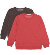 Minymo Sweatshirt - 2-pak - Tomato Puree