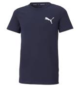 Puma T-Shirt - ACTIVE Small Logo - BlÃ¥ m. Print