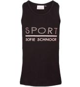 Sport by Sofie Schnoor Top - Pi - Sort/Rosa m. Logo