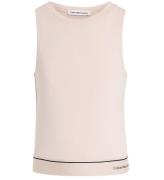 Calvin Klein Top - Tape Sleeveless Punto - Sepia Rose