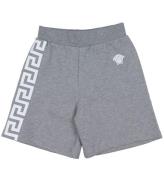 Versace Sweatshorts - GrÃ¥meleret m. Hvid