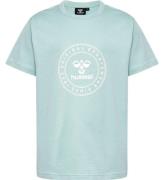 Hummel T-shirt - hmlTres Circle - Blue Surf