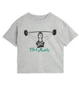 Mini Rodini T-shirt - Club Muscles - Grey Melange